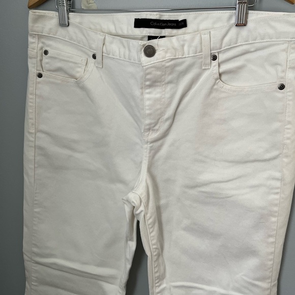 Calvin Klein White Boot Cut Jeans - Picture 3 of 12